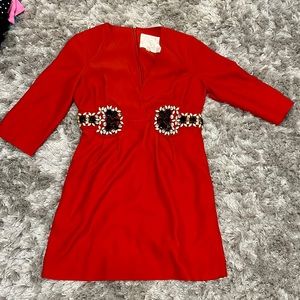Karta designer red dress
